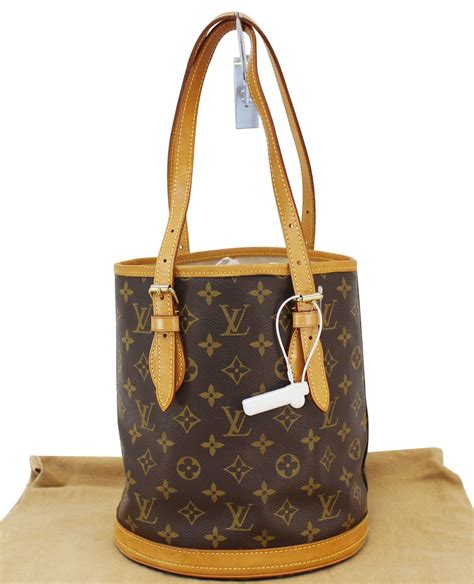 louis vuitton monogram canvas petit bucket tote|louis vuitton drawstring bucket bag.